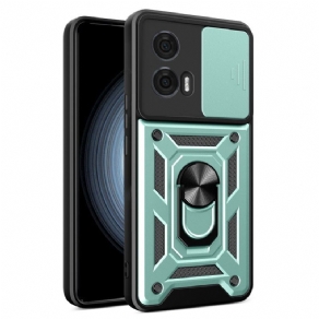 Cover Til Motorola Edge 50 Fusion Supportring Og Glidende Kamerabeskytter