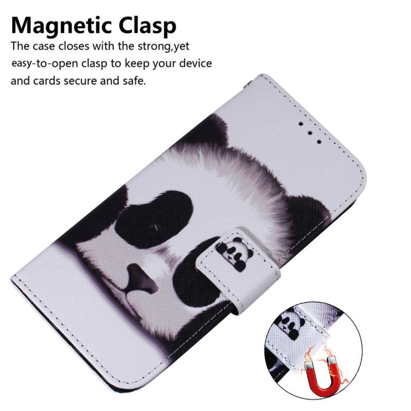 Flip Cover Til Motorola Edge 50 Fusion Panda