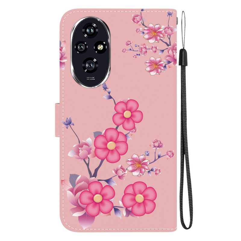 Flip Cover Til Honor 200 Sakura Med Rem