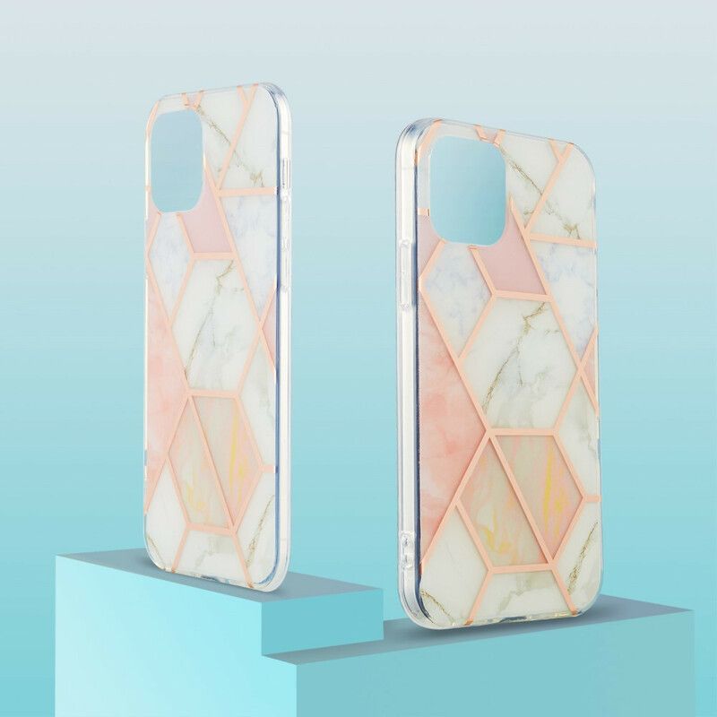 Cover iPhone 13 Blinkende Geometrisk Marmor