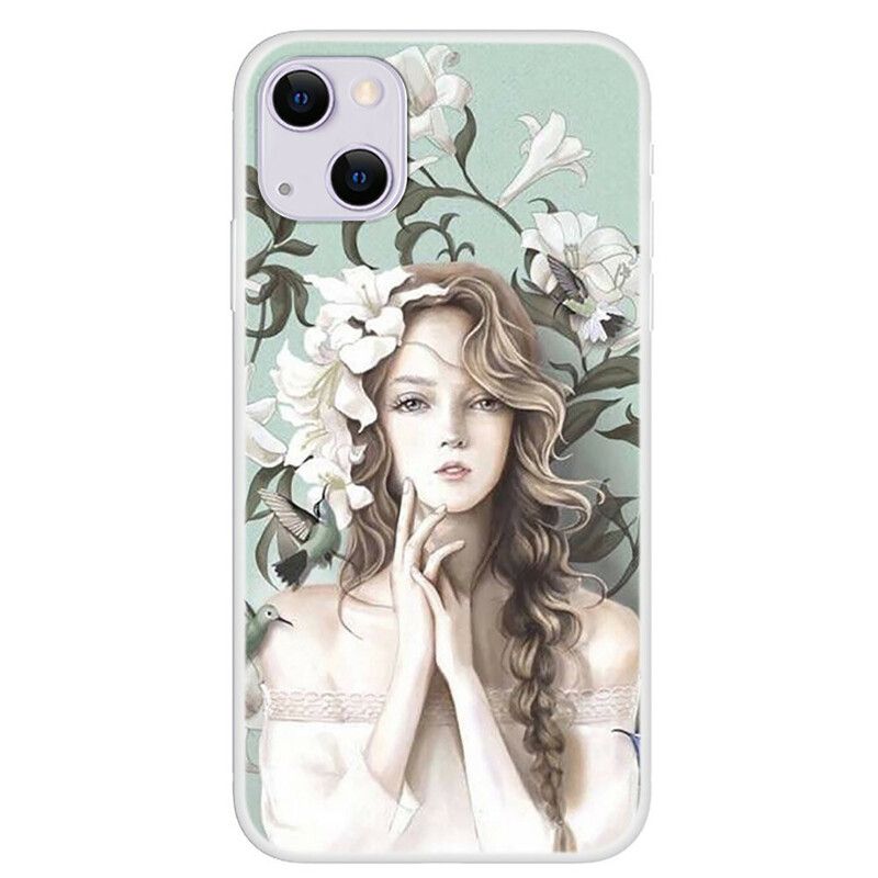 Cover iPhone 13 Blomsterkvinden