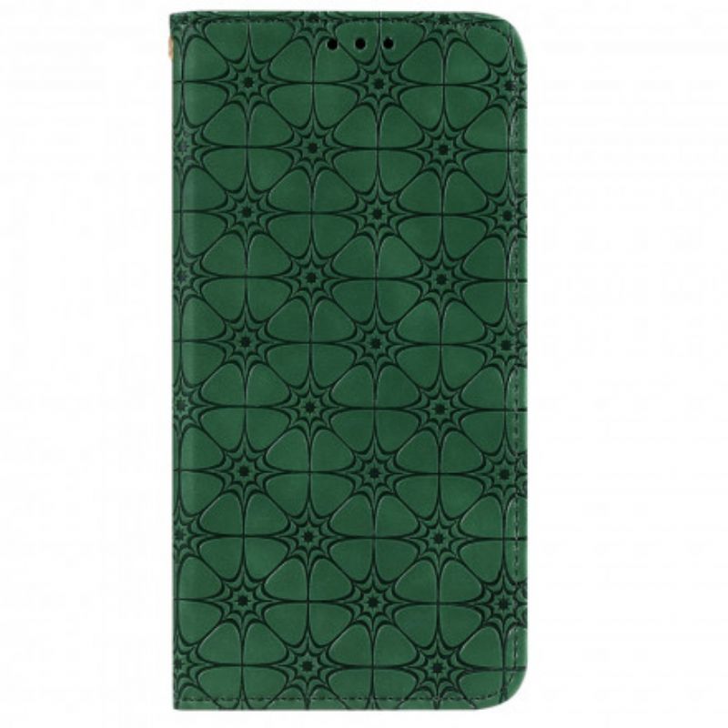 Cover iPhone 13 Flip Cover Barokke Blomster