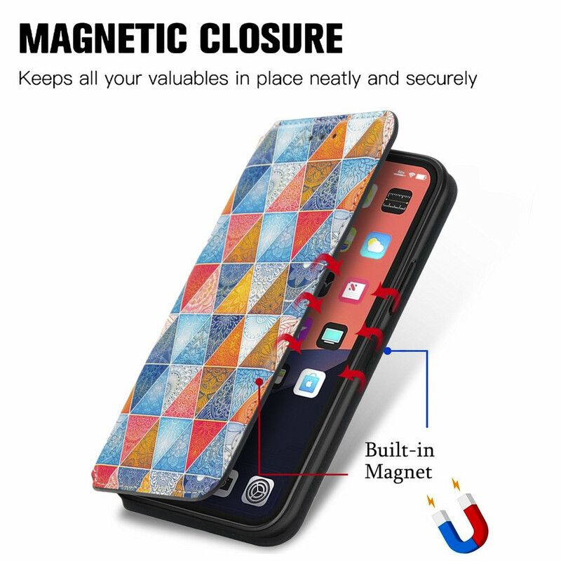 Cover iPhone 13 Flip Cover Kunstnerisk Rfid