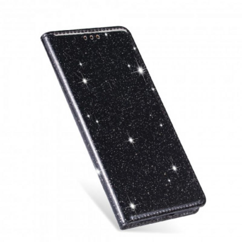 Cover iPhone 13 Flip Cover Pailletterstil