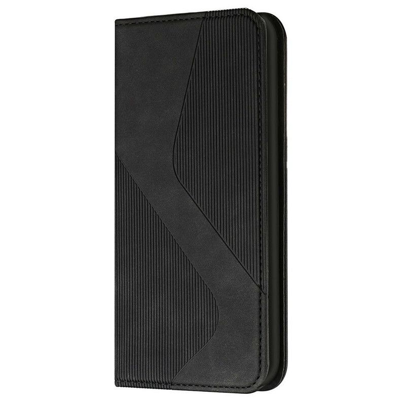 Cover iPhone 13 Flip Cover S-design Læderstil