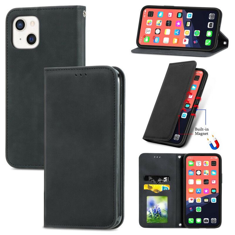 Cover iPhone 13 Flip Cover Skin-touch Design