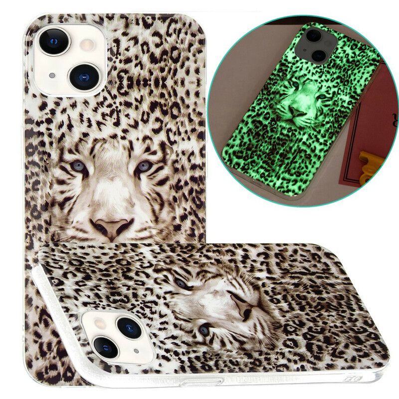 Cover iPhone 13 Fluorescerende Leopard