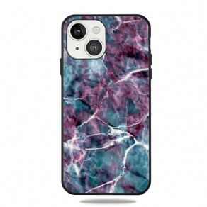 Cover iPhone 13 Lilla Marmor