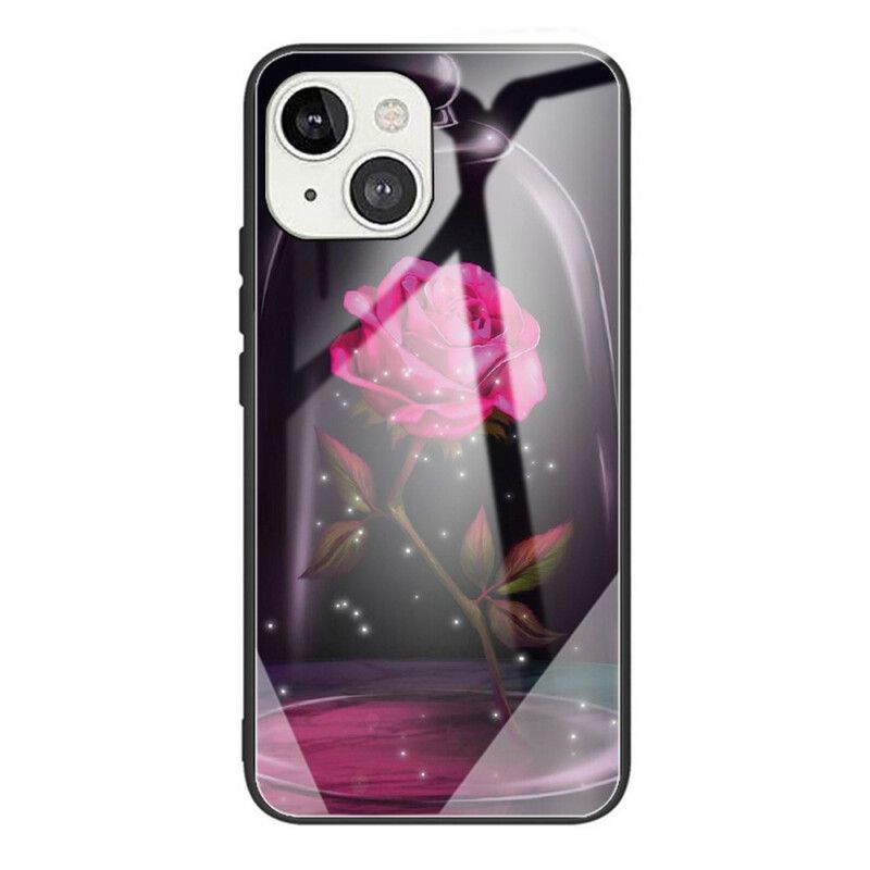 Cover iPhone 13 Magisk Pink Hærdet Glas