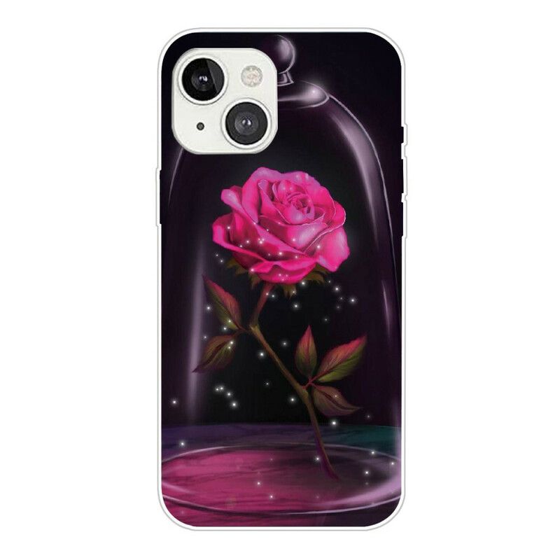 Cover iPhone 13 Magisk Rose