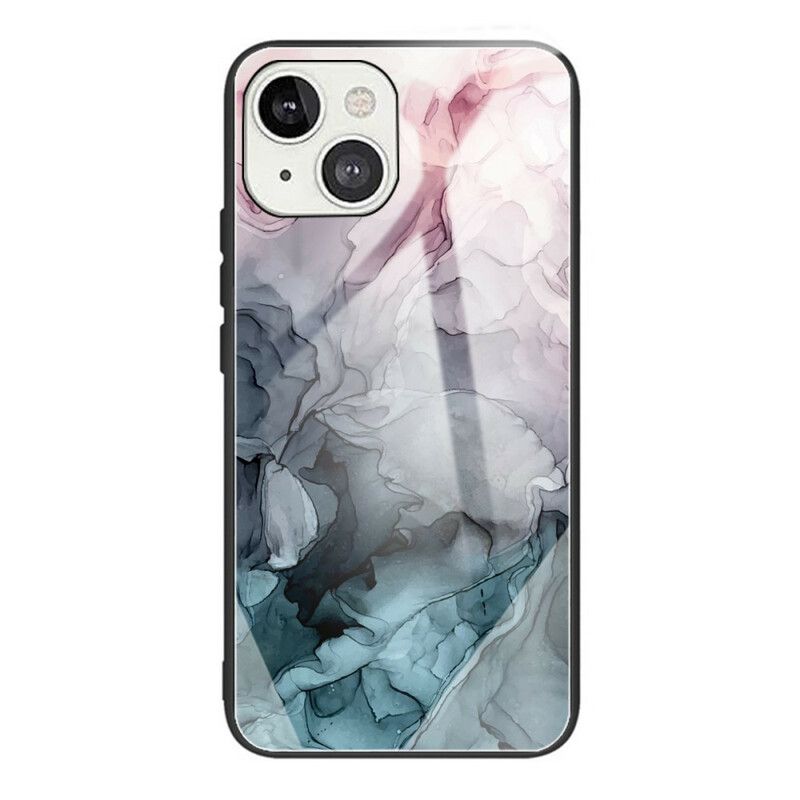 Cover iPhone 13 Marmor Hærdet Glas