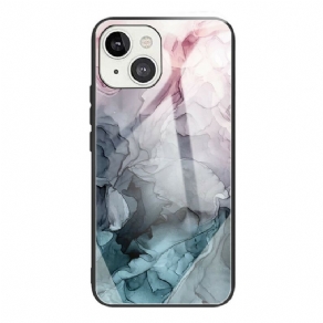 Cover iPhone 13 Marmor Hærdet Glas