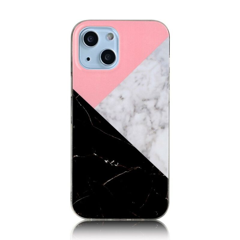 Cover iPhone 13 Marmorgeometrier