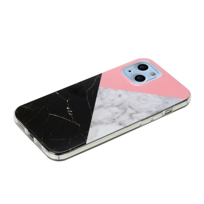 Cover iPhone 13 Marmorgeometrier