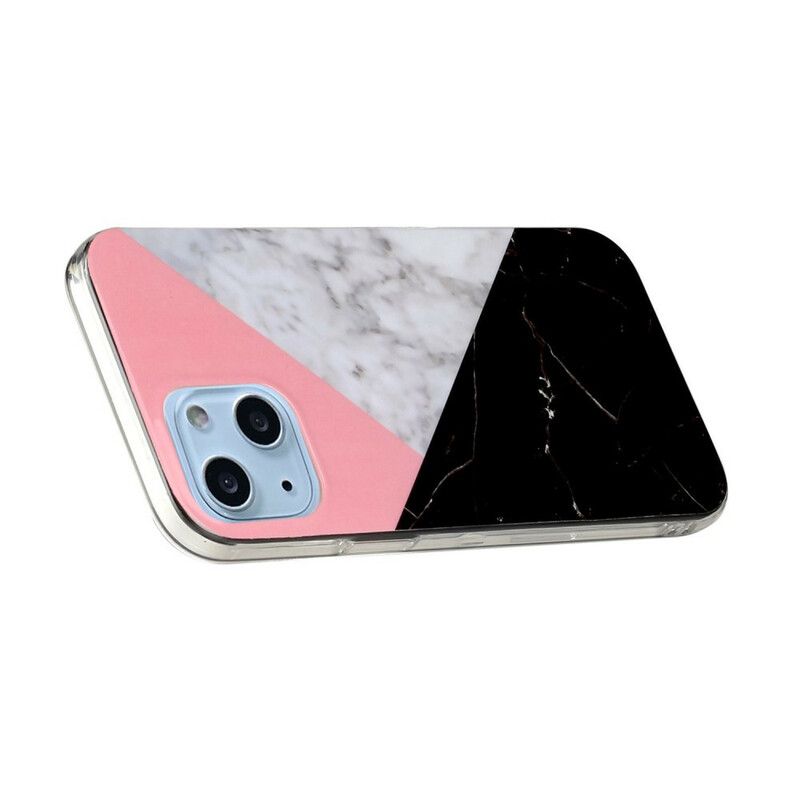 Cover iPhone 13 Marmorgeometrier