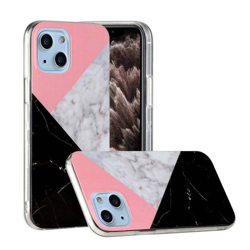 Cover iPhone 13 Marmorgeometrier