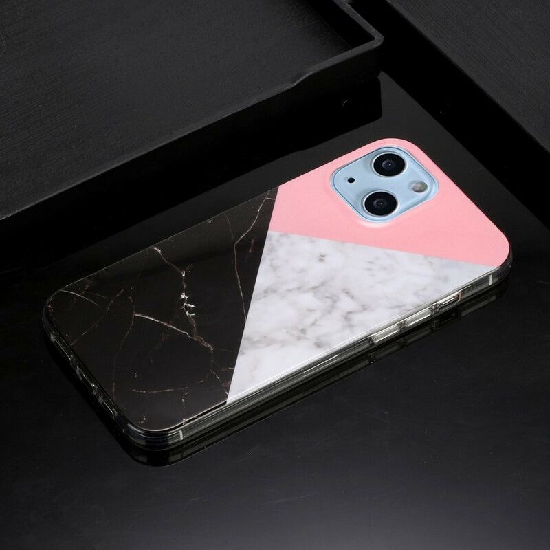 Cover iPhone 13 Marmorgeometrier