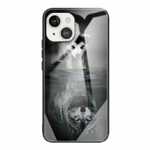 Cover iPhone 13 Puppy Dream Hærdet Glas