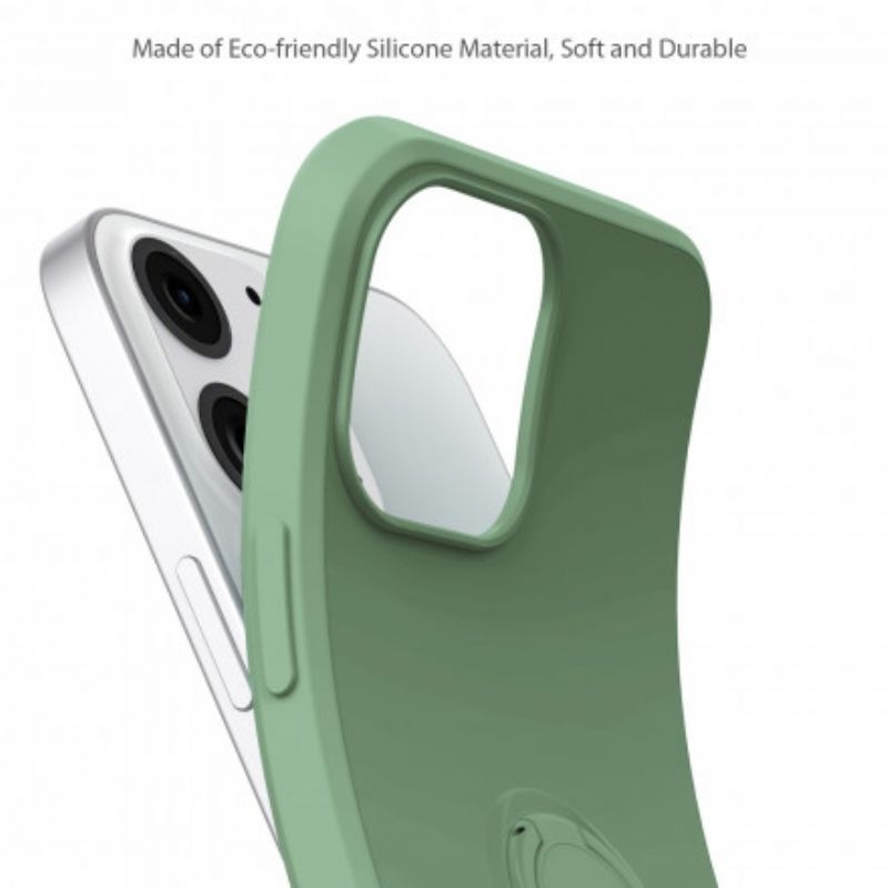 Cover iPhone 13 Silicone Med Holder Og Snor