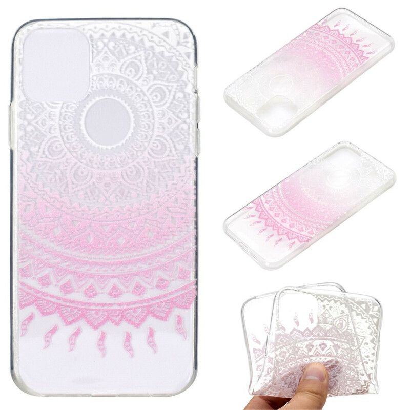 Cover iPhone 13 Transparent Farvet Mandala