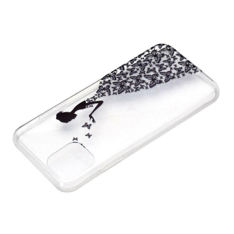 Cover iPhone 13 Transparent Sommerfuglekjole