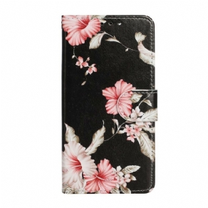 Flip Cover iPhone 13 Blomsteropdagelse