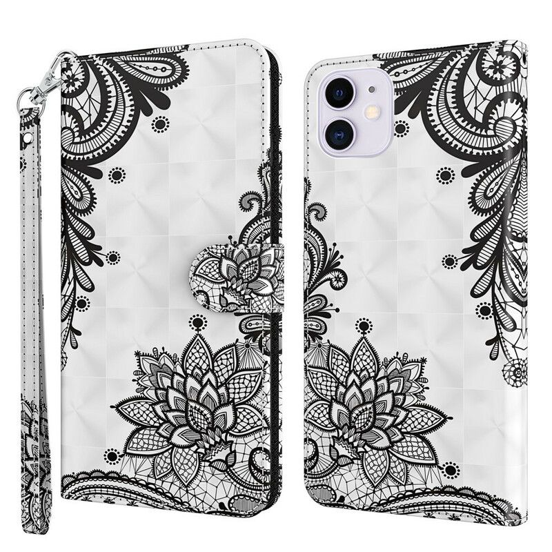 Flip Cover iPhone 13 Blondeblomster