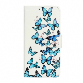 Flip Cover iPhone 13 Flyvende Sommerfugle