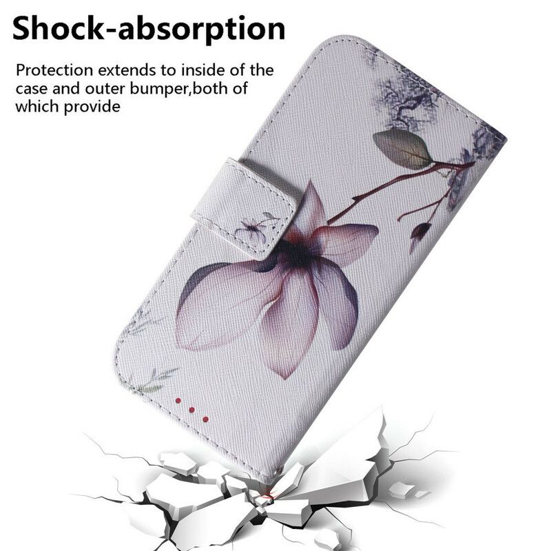 Flip Cover iPhone 13 Gammel Rosenblomst