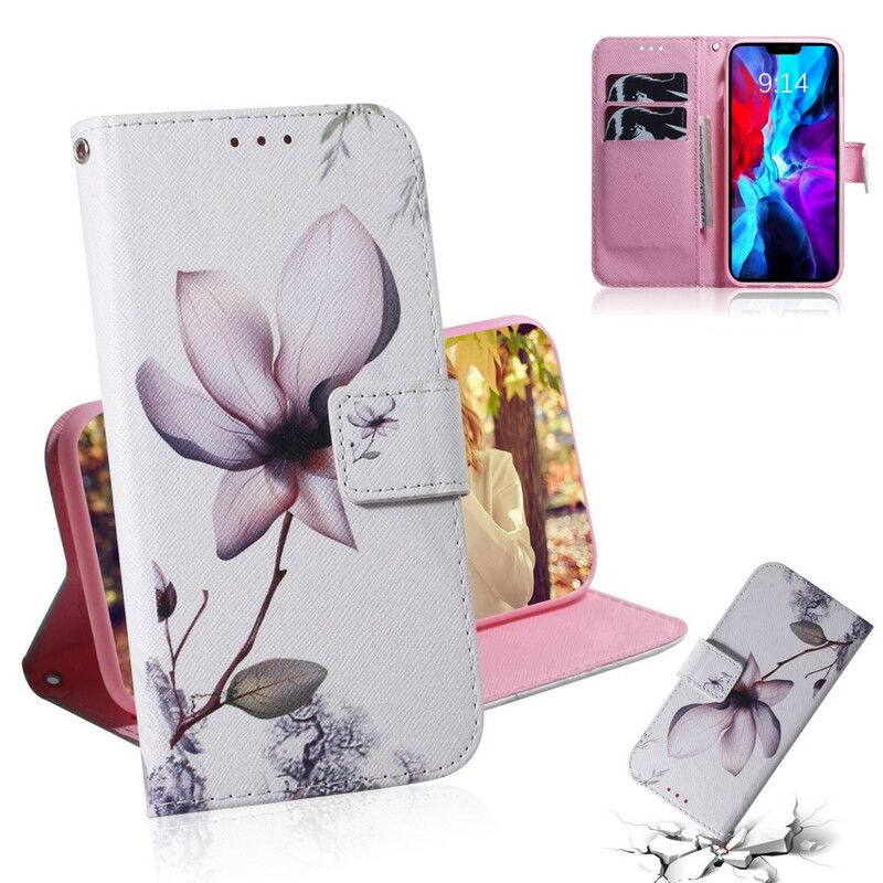 Flip Cover iPhone 13 Gammel Rosenblomst