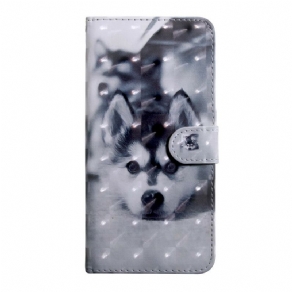 Flip Cover iPhone 13 Lysplet Hunden Gustave