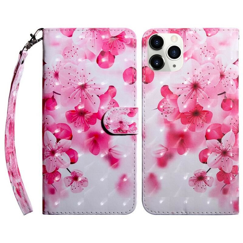 Flip Cover iPhone 13 Lyspletblomster Blomstrer