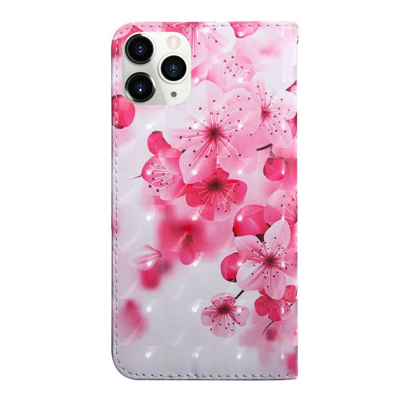 Flip Cover iPhone 13 Lyspletblomster Blomstrer