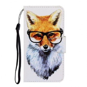 Flip Cover iPhone 13 Med Snor Smart Fox Med Rem