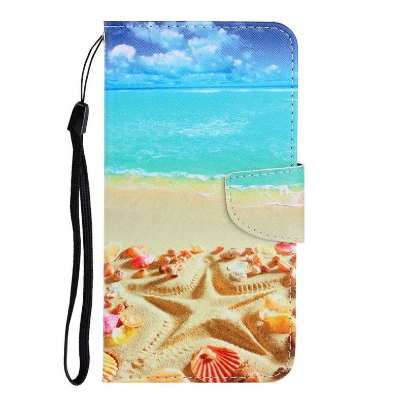 Flip Cover iPhone 13 Med Snor Thong Beach