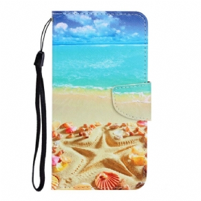 Flip Cover iPhone 13 Med Snor Thong Beach