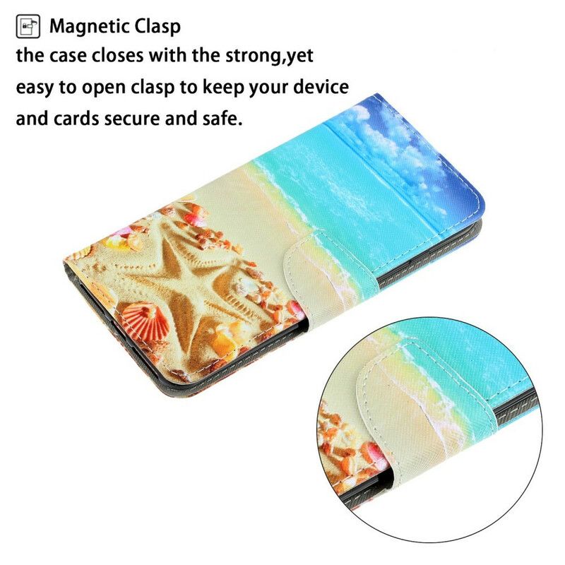 Flip Cover iPhone 13 Med Snor Thong Beach