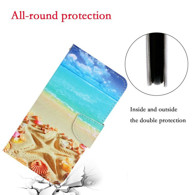 Flip Cover iPhone 13 Med Snor Thong Beach