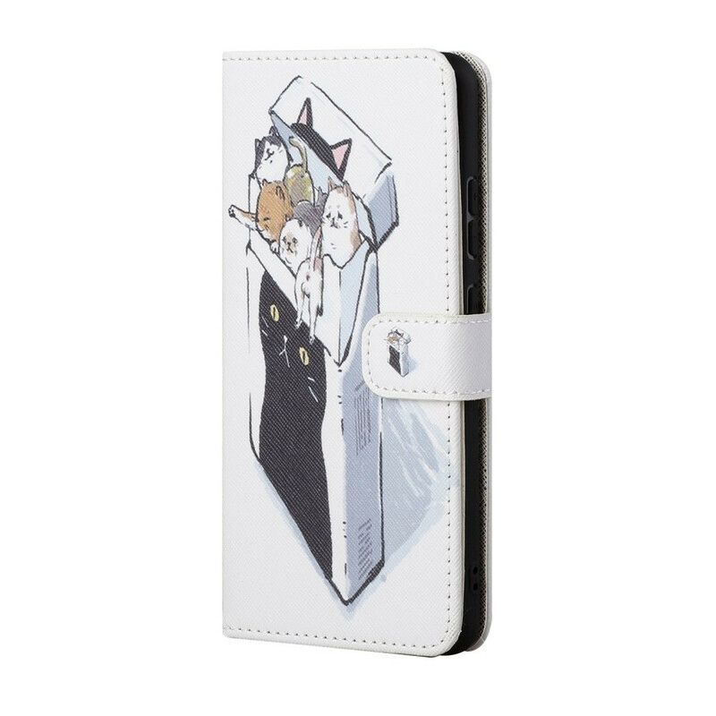 Flip Cover iPhone 13 Med Snor Thong Cat Levering