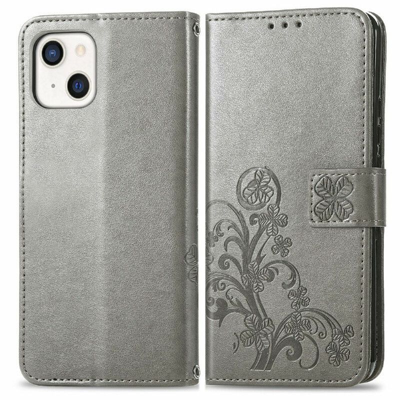 Flip Cover iPhone 13 Med Snor Thong Floralie