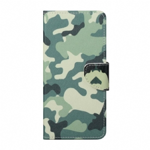 Flip Cover iPhone 13 Militær Camouflage