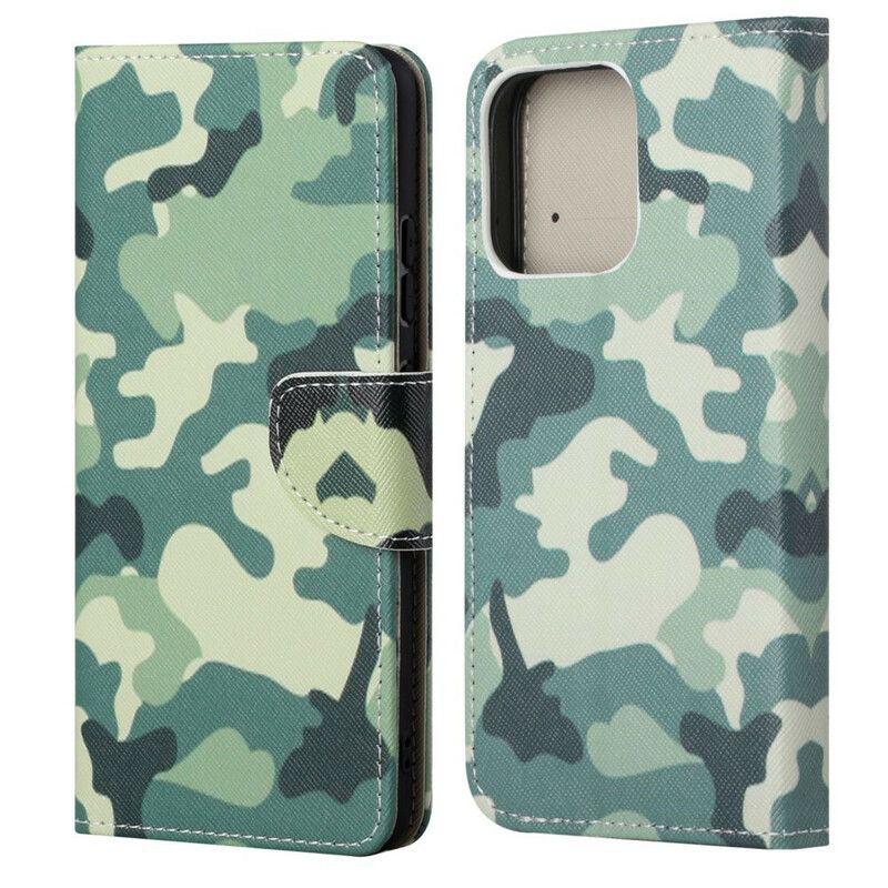 Flip Cover iPhone 13 Militær Camouflage