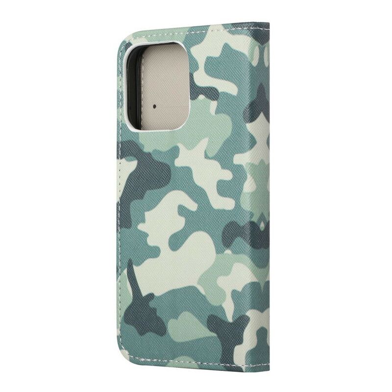 Flip Cover iPhone 13 Militær Camouflage