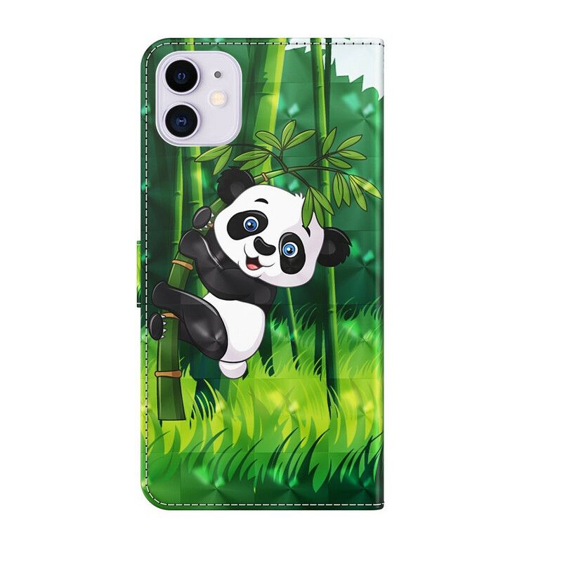 Flip Cover iPhone 13 Panda Og Bambus