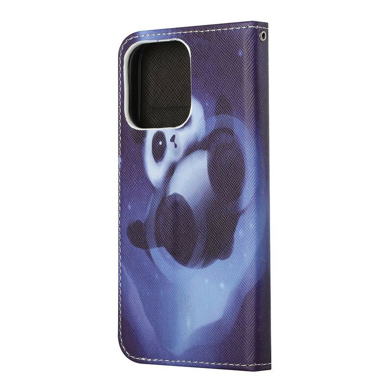 Flip Cover iPhone 13 Panda Space