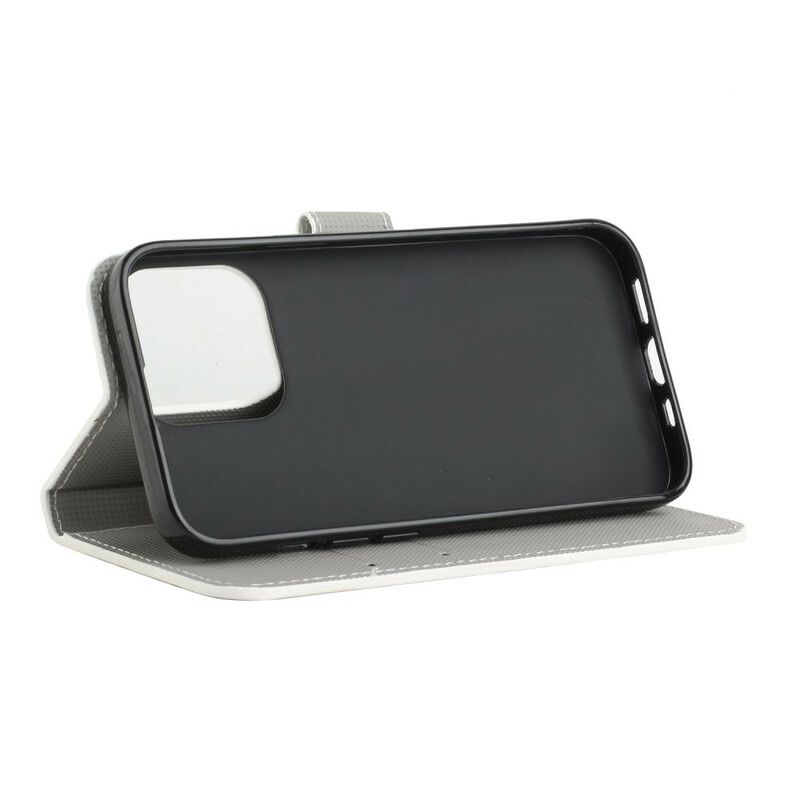 Flip Cover iPhone 13 Sindssyge Sommerfugle