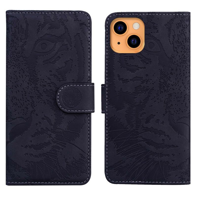 Flip Cover iPhone 13 Tiger Ansigtstryk