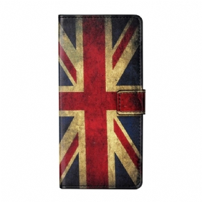 Læder Cover iPhone 13 Englands Flag