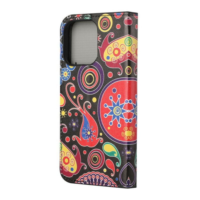 Læder Cover iPhone 13 Galaxy Design