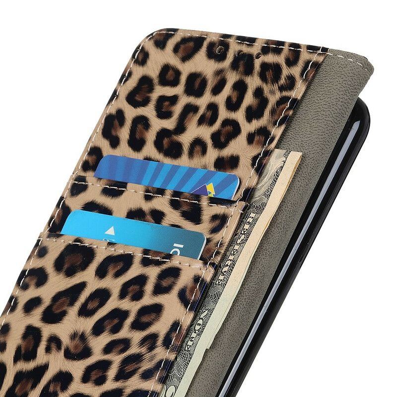 Læder Cover iPhone 13 Leopard